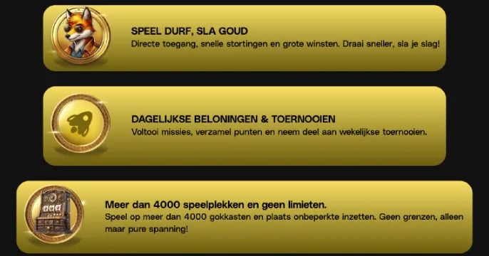 FoxyGold Casino bonus banner